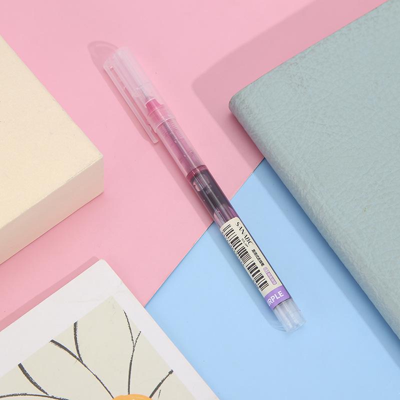

Quick-Dry Water-Based Rollerball Gel Pen for Students - Large Capacity, Colored for Note-Taking 0.5mm