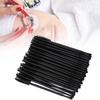 100pcs Disposable Eyelash Brush Mascara Wands Applicator Makeup Brush SetBlack