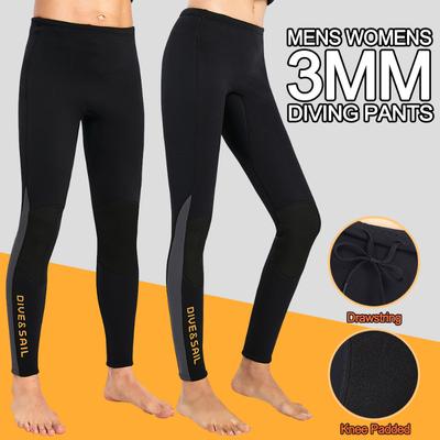 3mm pánské dámské neoprenové obleky dlouhé kalhoty neoprenový neoprenový oblek pro surfování plavky potápěčské kalhoty