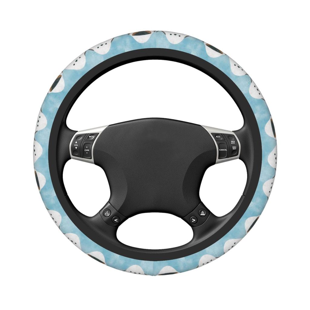 Asamike Steering Wheel Cover for Cars, Light Automobiles, Steering Cover, For Birds, Stretchable, Universal