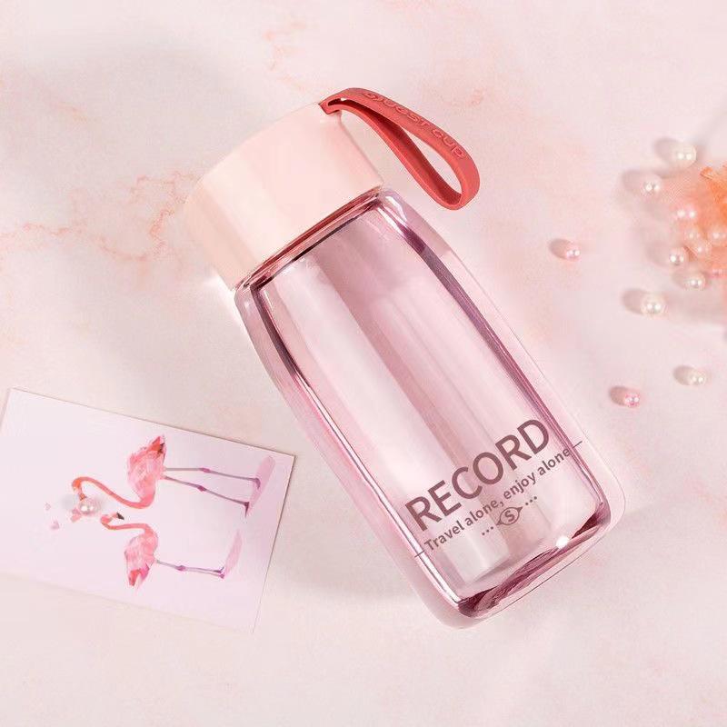 Cute Leakproof Portable Water Cup for Kids - Transparent Plastic