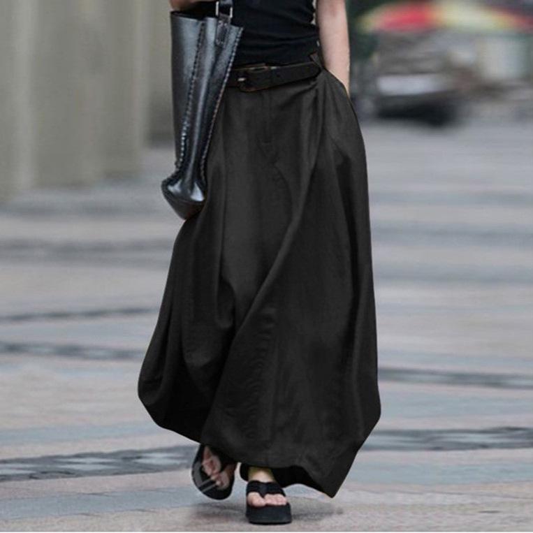 2023 High Waist A-line Midi Skirt: Plus Size, Slimming Women's Dance Skirt
