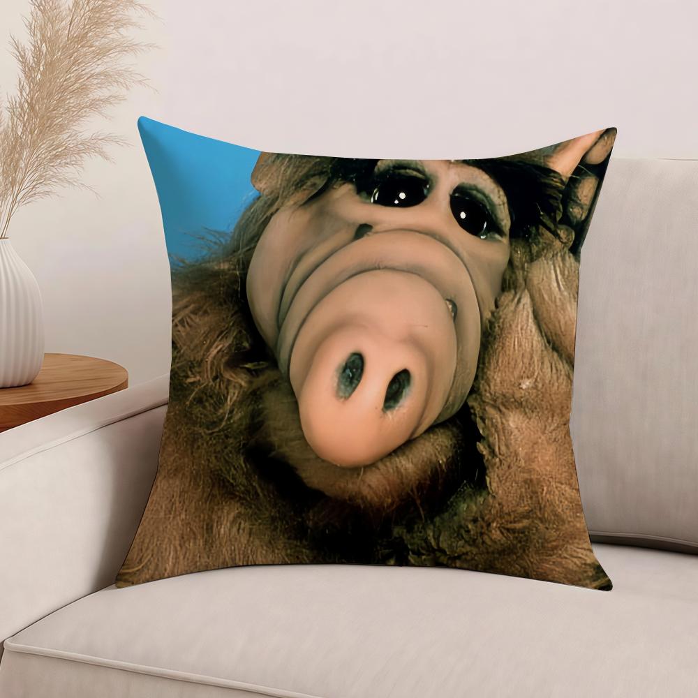 Tv Series Alf Funny Pillow Case Office Cushions Suitable For Sofa Car Bedroom Decorative Cushion Cover