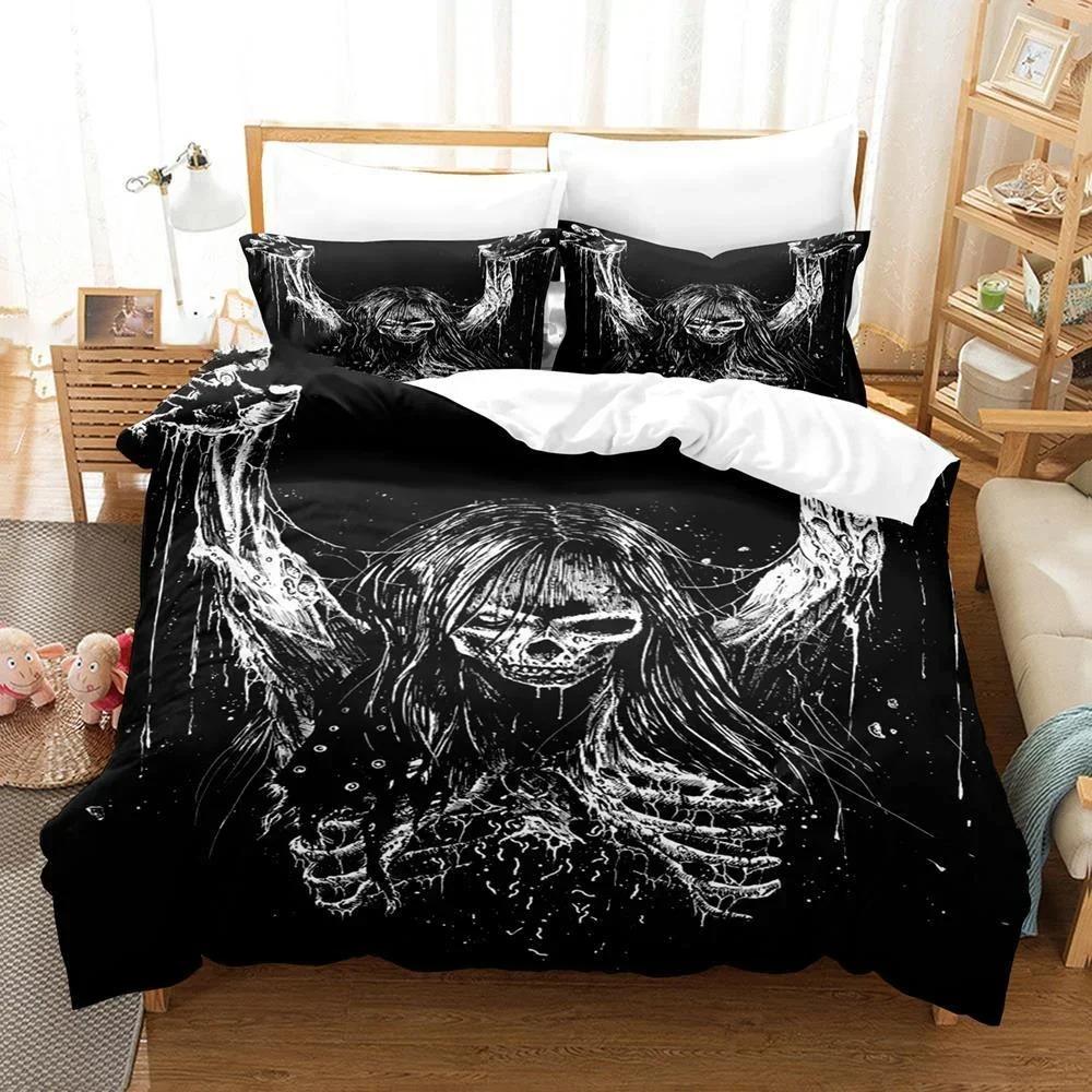 3D Tlačená Posteľná súprava Dark Satan do spálne Prikrývka na posteľ Jednolôžková a Dvojlôžková King Size Prikrývka Domáci textil 2/3ks