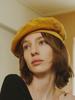 Poejidam [Let There Be Light] Velvet Beret In Mustard