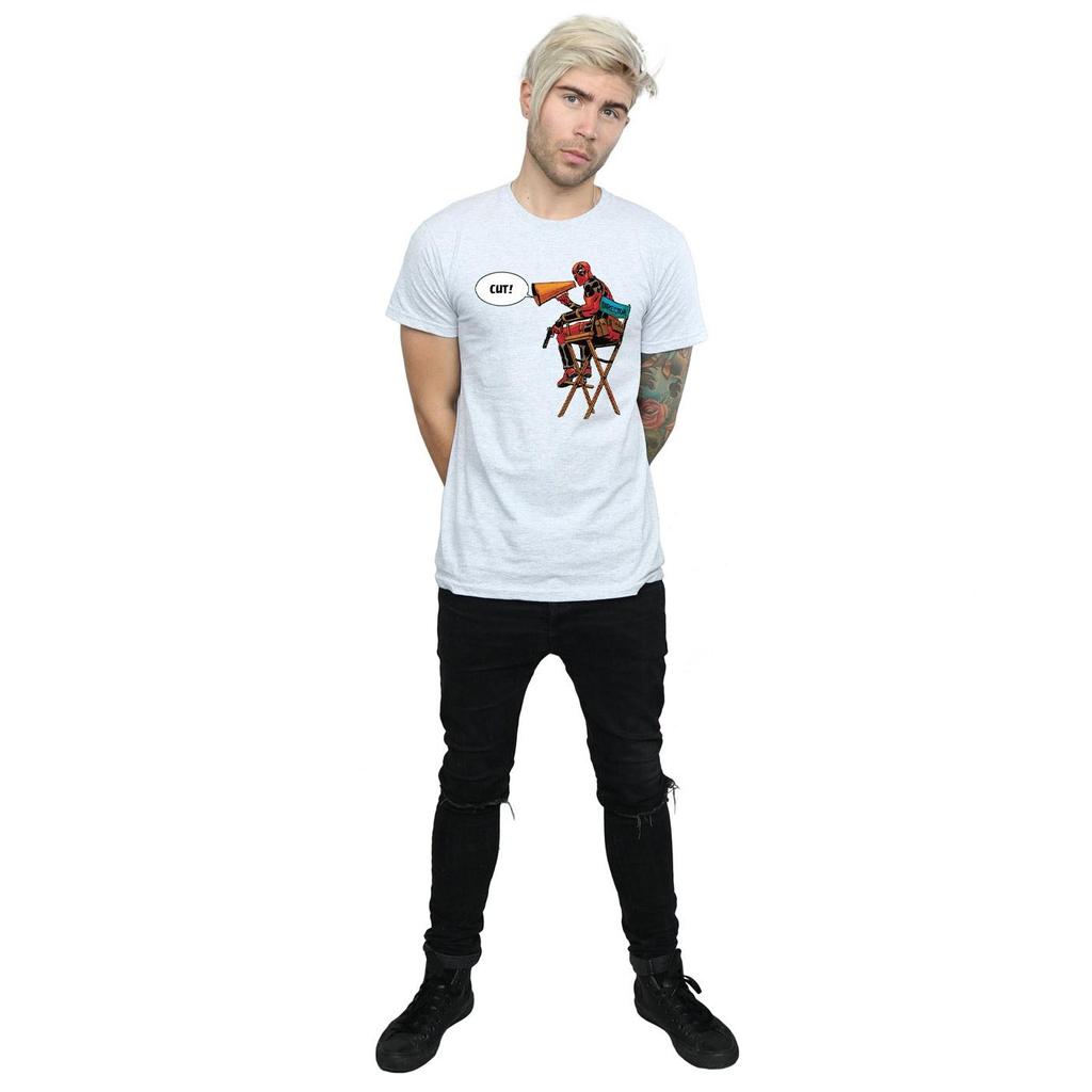 Marvel Mens Deadpool DirectorÂ´s Chair T-Shirt