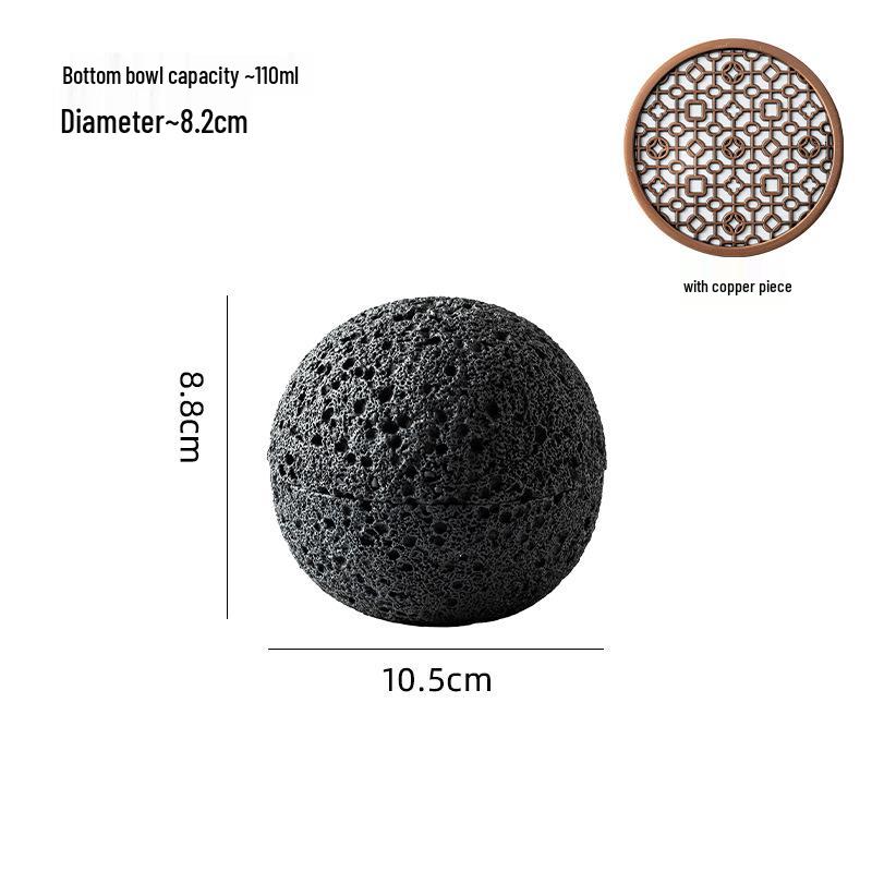Specialty Meteorite Ball Plate - Japanese Style Creative Tableware with Dry Ice Effect
