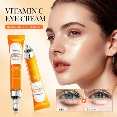 Vitamin C Remove Dark Circle Eye Cream Anti Wrinkle Fade Fine Line Eye Bags Serum Lift Firming Anti-Aging Eye Skin Care Products