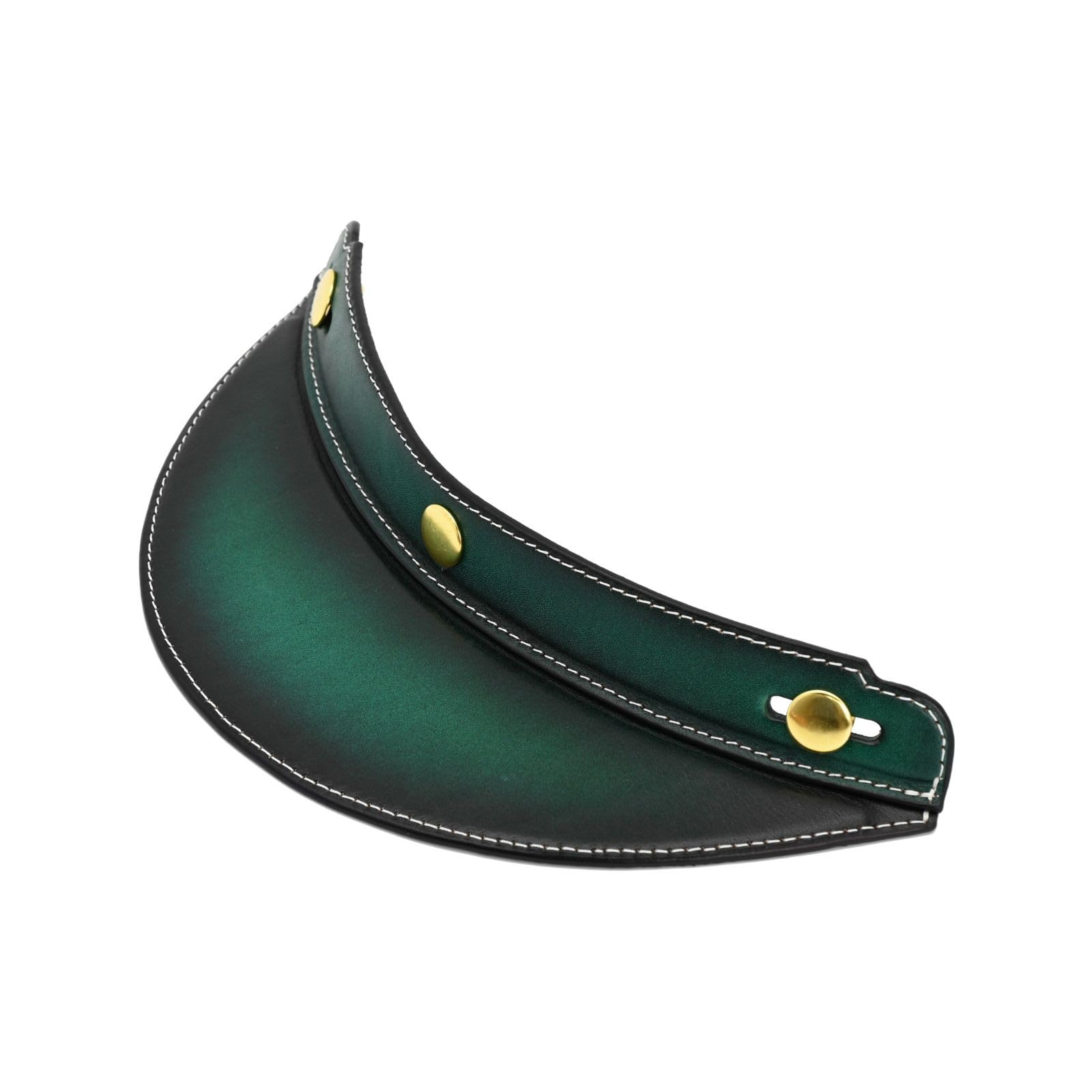 

Marushin Motorcycle Helmet Vintage Leather Aged Part 52310004 Option Visor, Green, Number