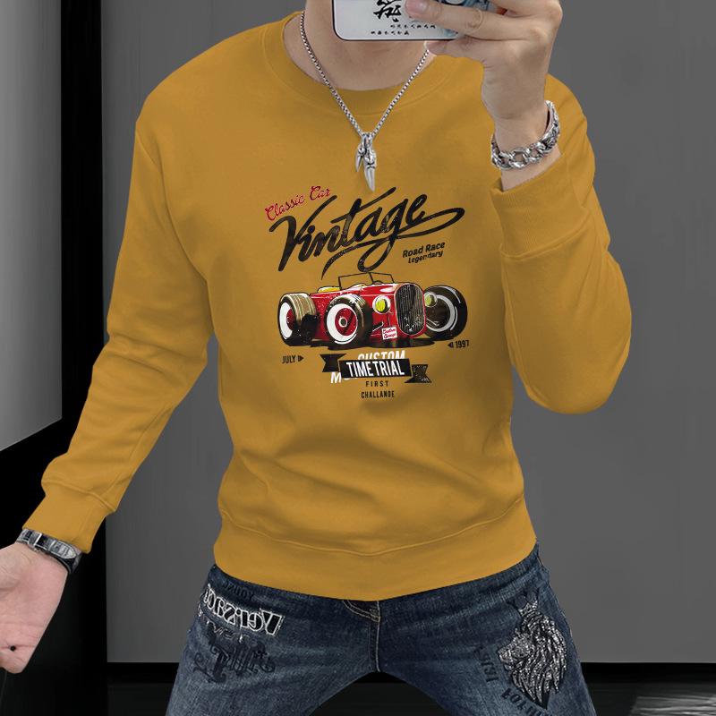 

Мужской пуловер слим-фит – Универсальный базовый слой, повседневный топ для весны и осени XL