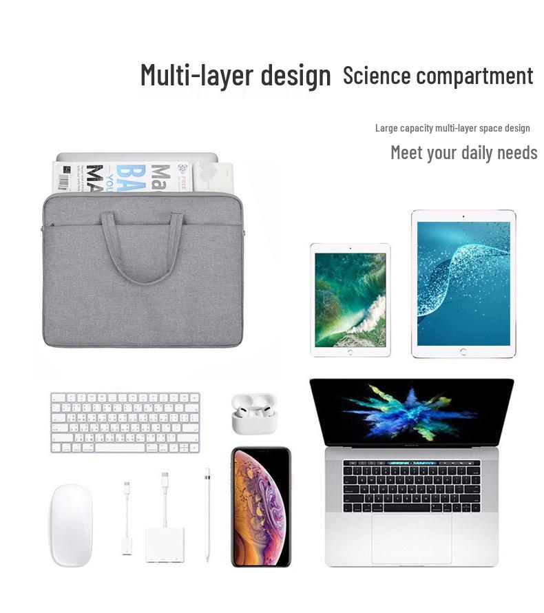 Shockproof 14"-15.6" Unisex Laptop Briefcase with Logo Printing Option