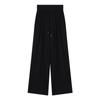 Kumikumi Idle Style Vintage Stripe Contrast Color Casual Pants Women's Autumn Loose Easiest for Match Drooping Wide-Leg Pants