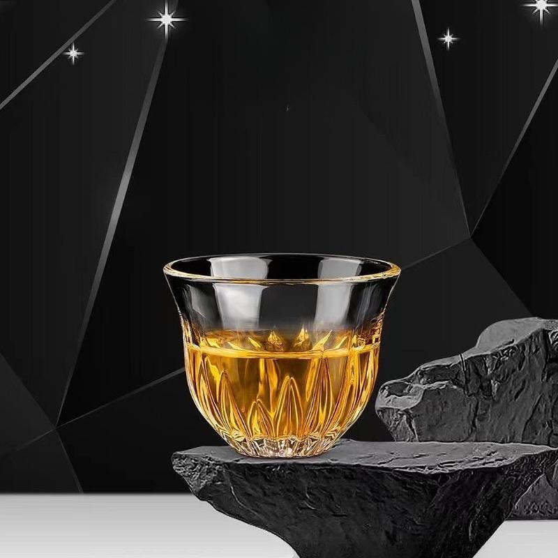 6pcs Sets Small Tea Cup Creative Kung Fu Tea Cup Transparent Water Cup Personalized Drinkware Household Drinking Glasses Gifts