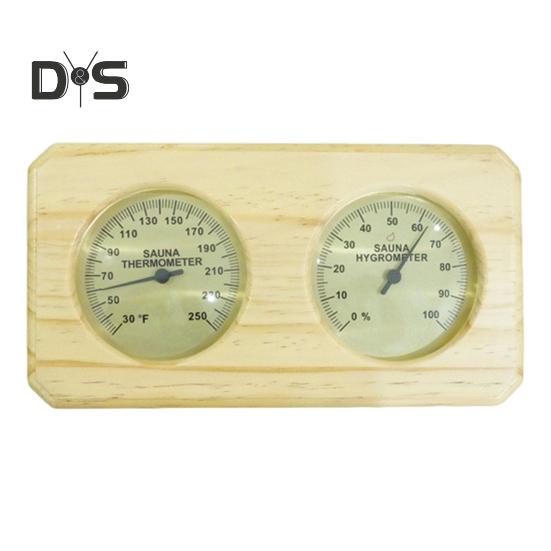 

2-в-1 термометр для сауны, гигрометр, комнатная сауна, деревянная сауна, датчик температуры и влажности по Фаренгейту, аксессуары для сауны Transverse