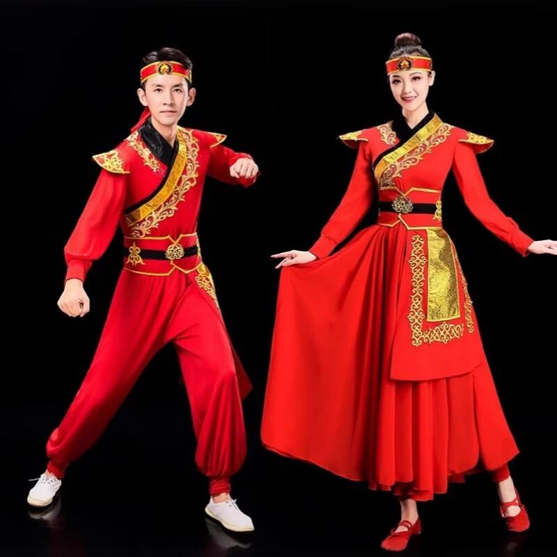 Chinese Drum Dance Performance Costume