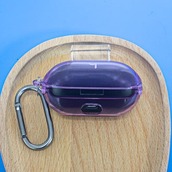 Earbud Protective Case with Lock Portable Shockproof Wireless Earphone Charging Case Cover Protector Clear TPU Shell Skin
