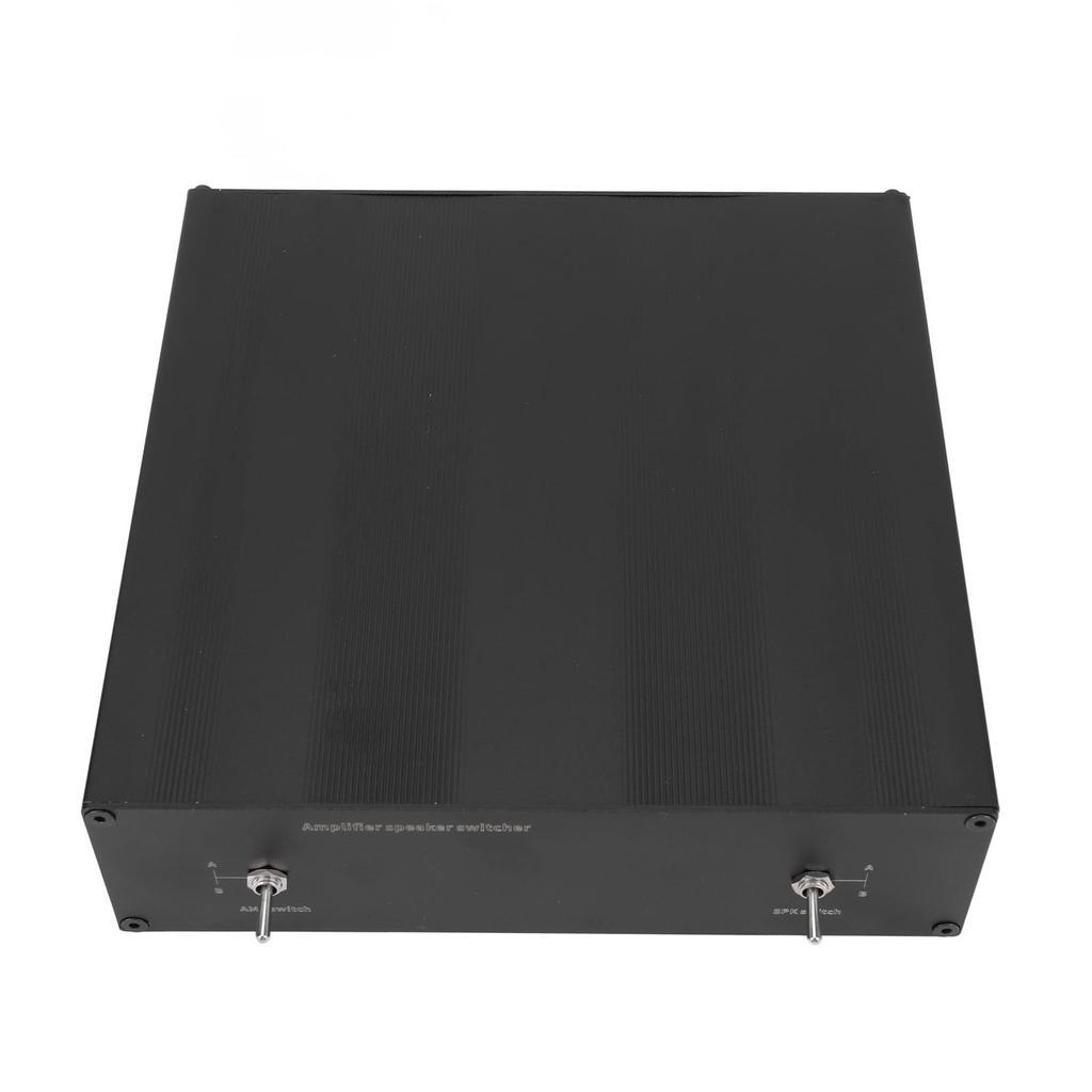 Selector switch from 2 amplifiers to 2 speaker manual switcher splitter combiner box with copper banana sound 2 in 2 audiophile SPLP2 speakers,