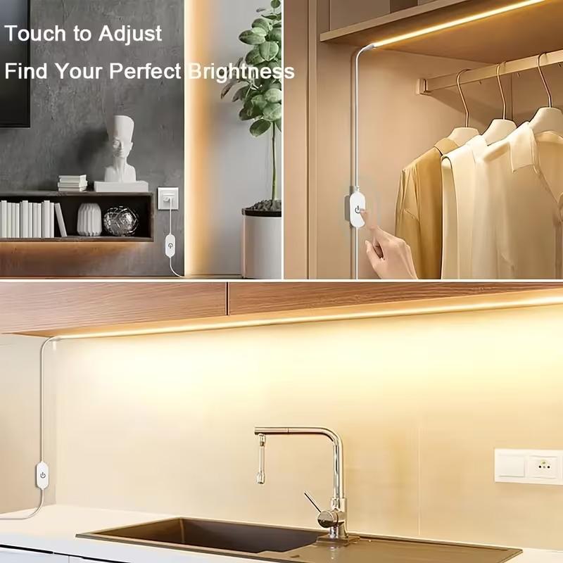 1M/2M/3M/5M Flexible LED Neon Strip Light, USB Touch Control, Corner Lamp for Home Decor,Halloween,Christmas,Party Lighting
