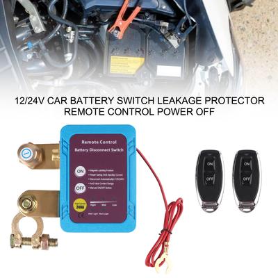 Kill Switch Control Switch Leakage Protection Automatic Power Shut Off Switch Remote Battery Disconnect Switch 12V 240A For Auto