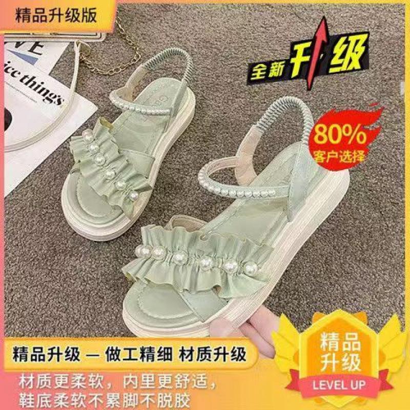 

Sandals women s 2025 new summer versatile Xiaoxiangfeng thick-soled student versatile flat-soled soft-soled fashion casual shoes 40