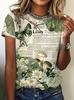 T-shirt Animali Estive Cervo Scoiattolo Stampa 3D Donna Girocollo Manica Corta T-shirt Casual Tee Harajuku Y2K Top Abbigliamento Femminile