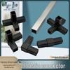 Conectori de colț și de fixare din plastic 3D pentru rafturi din țevi de oțel