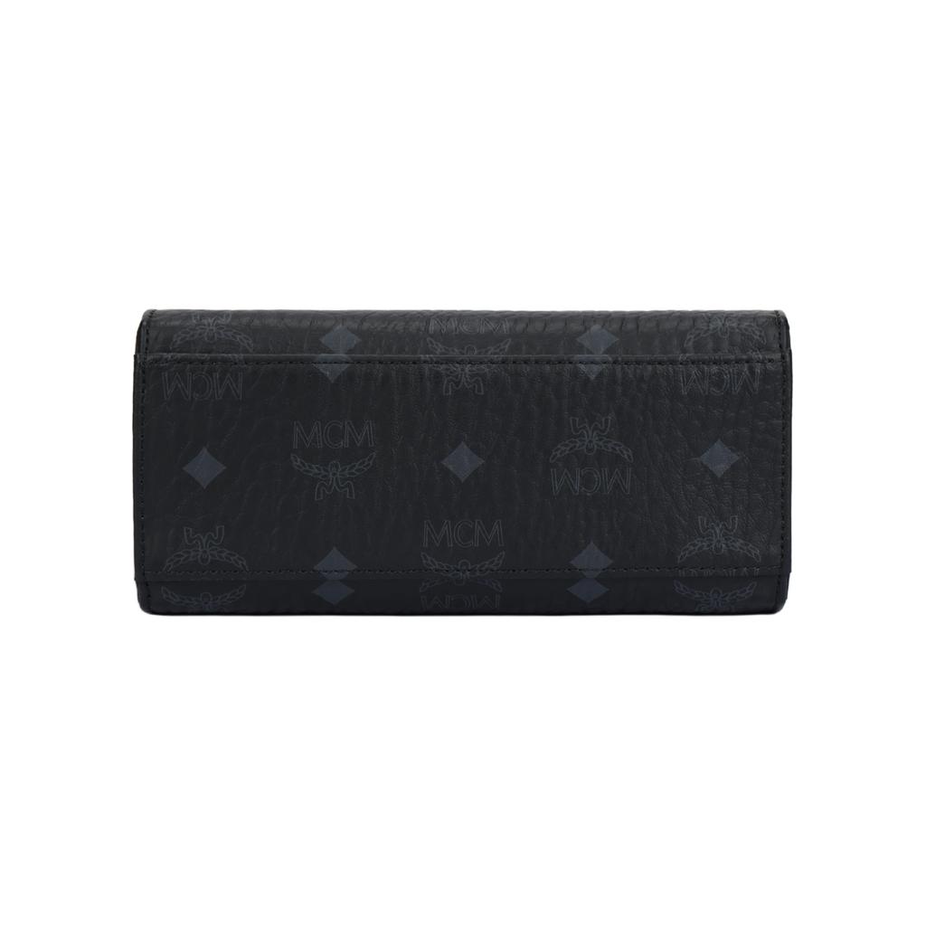 MCM Klassik Geblümtes Leder-Tote-Bag Einkaufstasche Messenger-Tasche Umhängetasche Crossbody-Handtasche Mini Unisex Schwarz