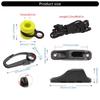 Downrigger Weight Retrievers for Trolling and Deep Sea Fishing Downrigger Accessory with Snap Fairlead Cleat & 86In Cord