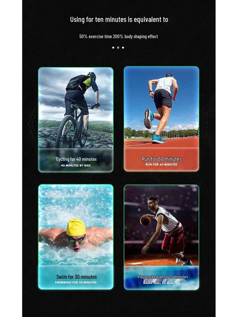 Rechargeable EMS Smart Abdominal Trainer with Digital Display - Muscle Stimulator & Massager Fitness Equipment.