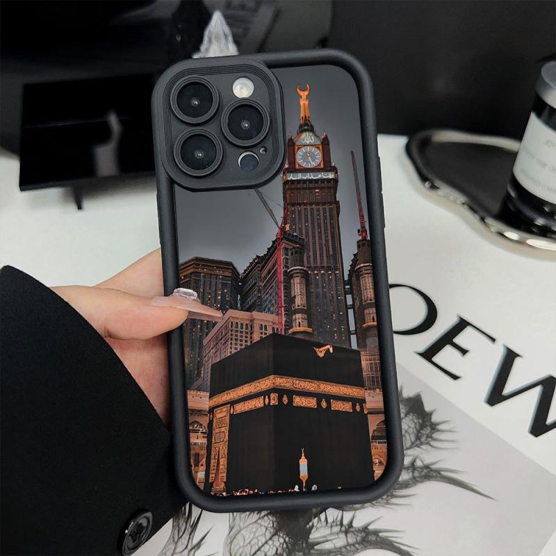 Art Building for Apple 16plus Mobile Phone Case iPhone14/15/16 Silicone 13Pro Soft 16 Anti-drop X