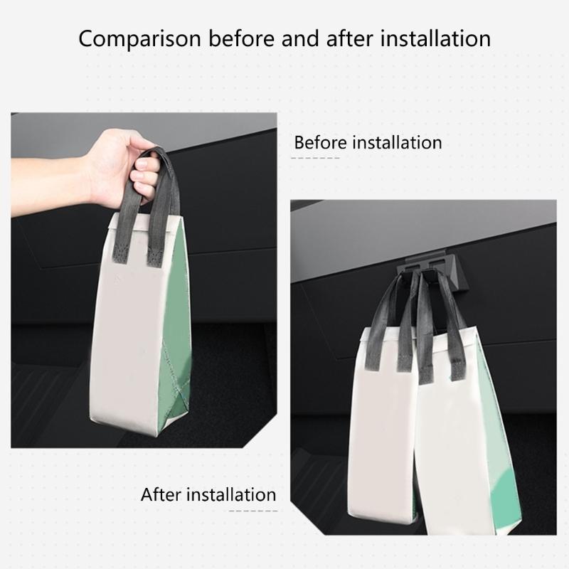 Invisible Glovebox Storage Hooks ABS Glovebox Lid Hook Hanger Seamless Integration Car Interior Organizer