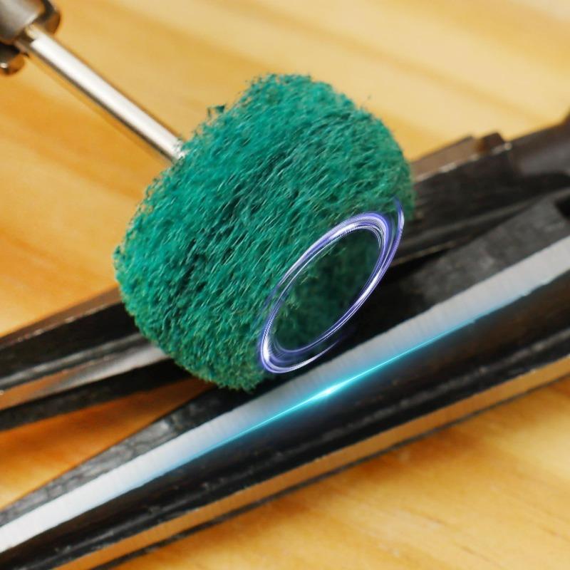 50/10pcs Mini Drill Abrasive Brush Nylon Buffing Polishing Wheel Sanding Head Scouring Pad Electric Grinder Brushes Rotary Tools
