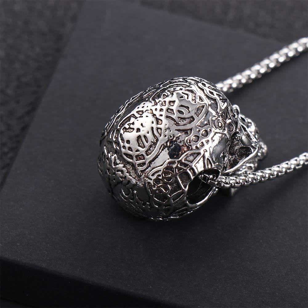 Steel Simple Men's Neck Chains Women Jewelry Accessories Skull Necklace Skeleton Pendant Choker