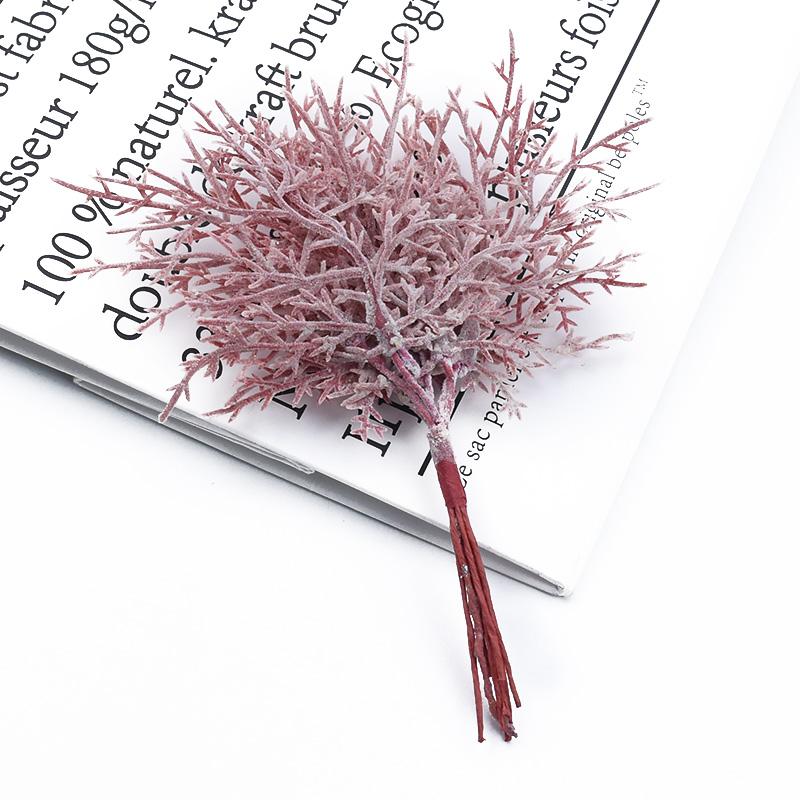 4/8pcs Artificial Plants Christmas Tree Leaves Vase Home Room Decor Wedding Party Bridal Accessories Clearance Diy Gifts Plastic