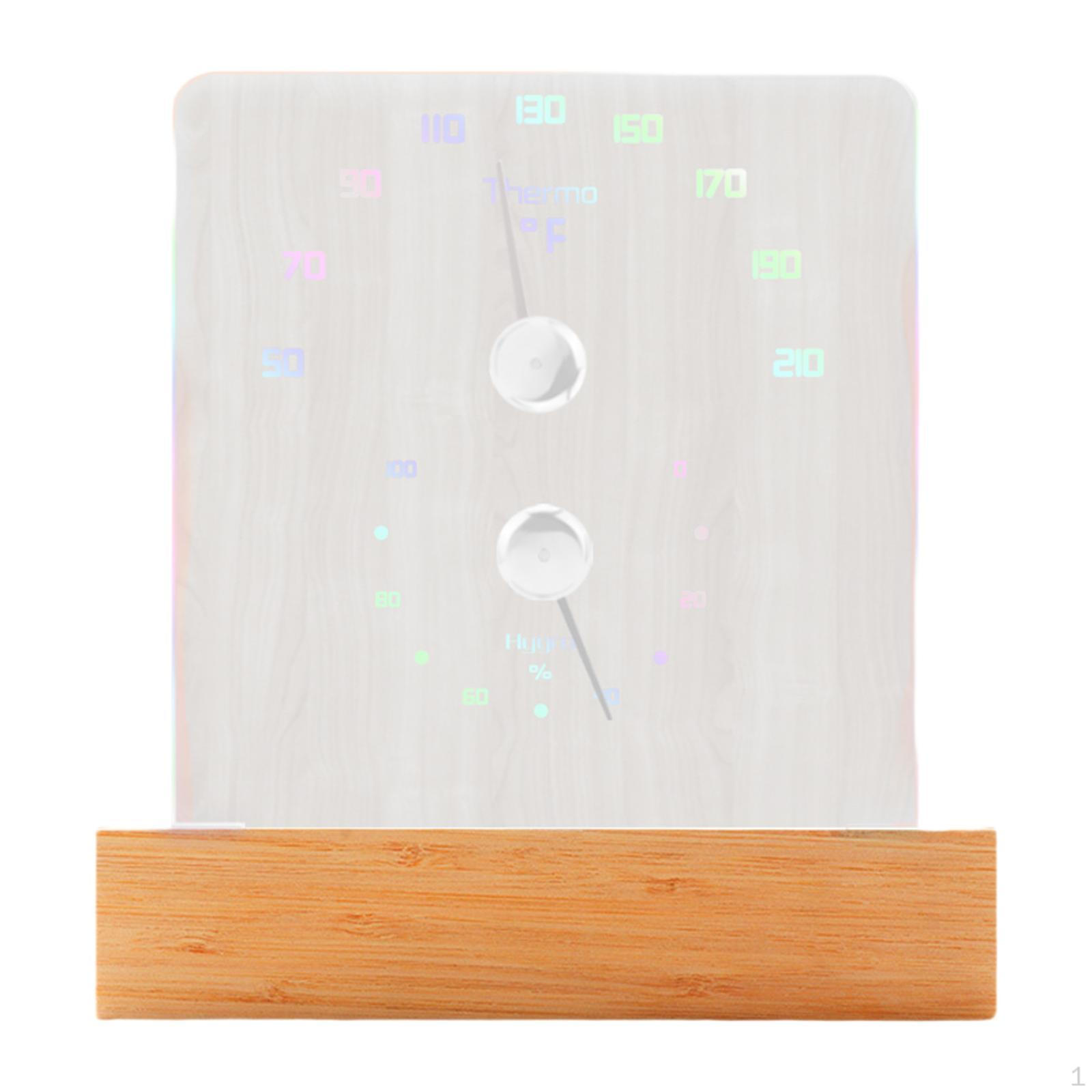 

Sauna Thermometer Hygrometer Indoor Hygrothermograph for Sweat Room Hotel Fahrenheit Display