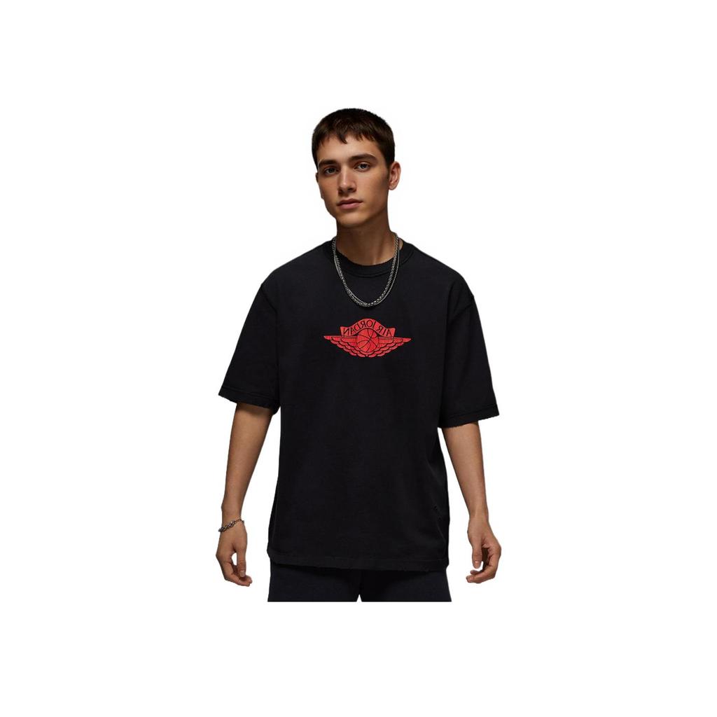 Jordan Air Rare Comfortable Soft Fashionable Versatile Short Sleeve T-Shirt Men Tops Black IB3131-010