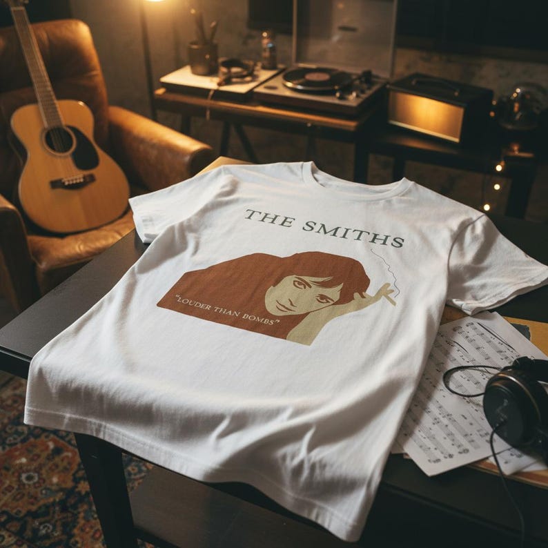 The Smiths The World Wont Listen Album Cover Graphic TShirt Indie Rock Compilation Album Retro Photo Print Cotton Apparel S