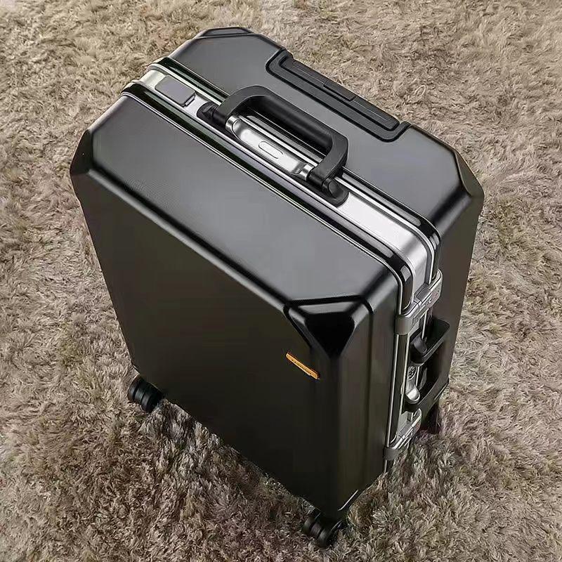 2025 Universal Wheel Aluminum Suitcase with Combination Lock