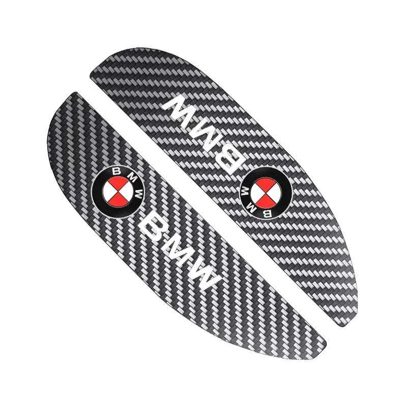 BAII9 2025 Hot 2pcs Car Rear View Mirror Sticker Rain Eyebrow For BMW 50th Kith 5 Series F20 E39 F10 F30 E90 E46 E60 G60 X5 E87 F11 G2