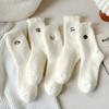 1/3pairs Cute Mink Fleece Soft Socks for Women Winter Warm Thicken Coral Plush Socks Thermal Snow Home Sleep Floor Kawaii Sock