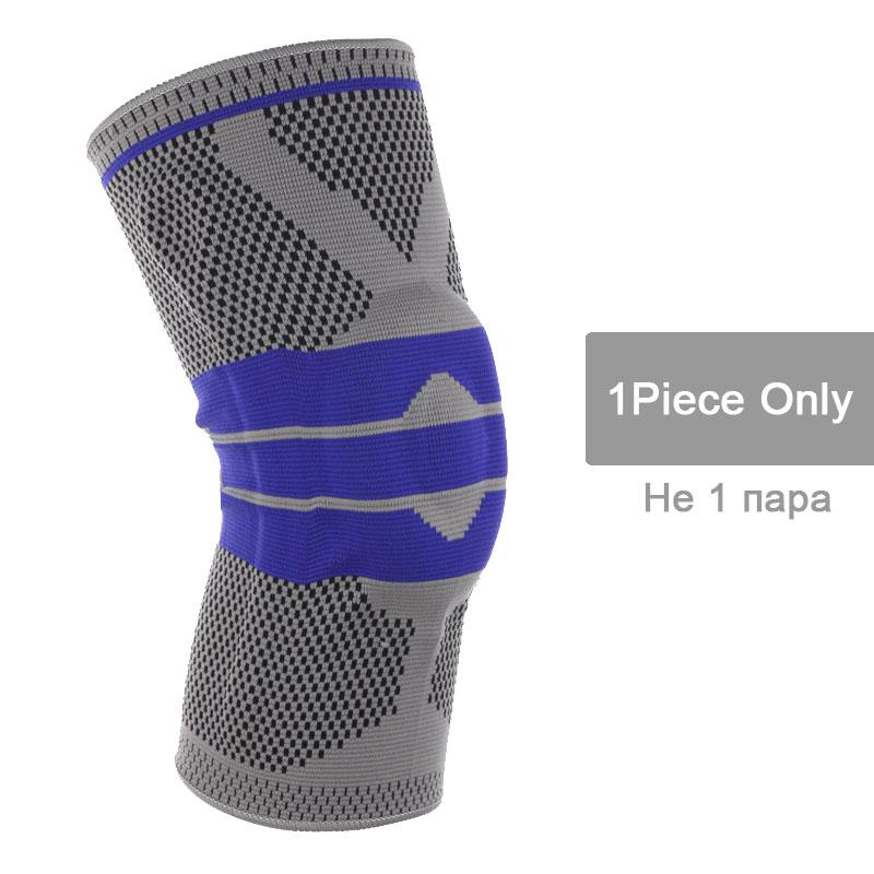 

1 шт. силиконовые наколенники пружинный вязаный наколенник для медиального артрита Crossfit тренажерный зал волейбол безопасность защита от сжатия L