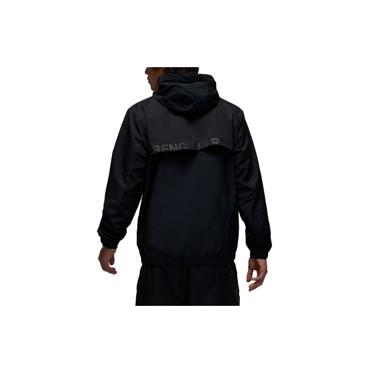Jordan 23 Engineered Letter Print Zip Hoodie Men Jackets Black DX9640-010