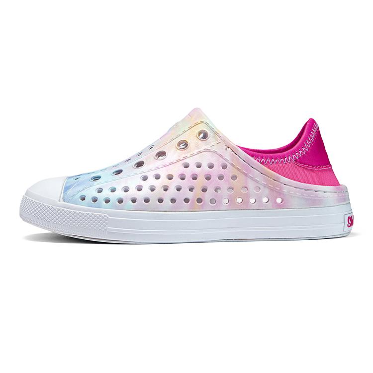 Skechers Foamies Summer Mesh Water Shoes Comfortable Outdoor Clogs Casual Beach Slip-On Low-Top Sandals Kids sandals Pink Multicolor 308004L-LTPK 27.5