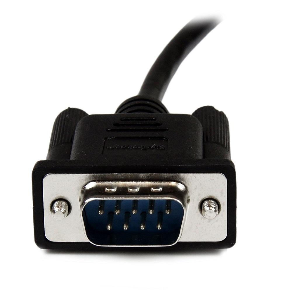 Straight Through DB9 9 Pin Serial RS232 M/F Male Female Cable 15ft Length