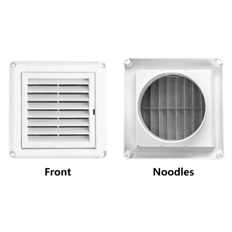 Quick Releasing Dryer Wall Vent with Rainproof Louvers Easy Installation Plastic Texture for Any Weather Conditions