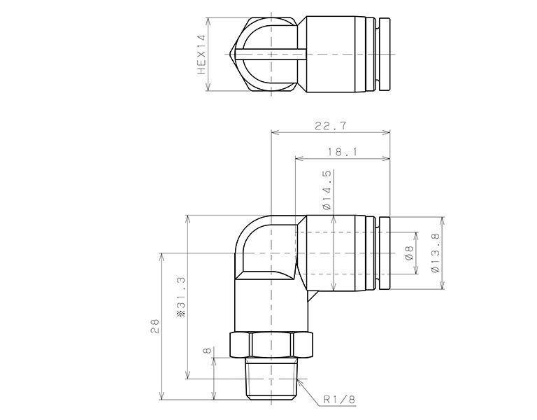 SPL Corrosion-Resistant SUS303 Quick Connector by PISCO