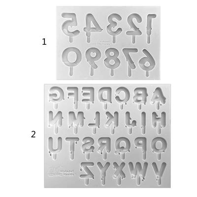 3D Geburtstagskerze Silikon Flexibel Lebensmittelecht Form Ton Harz Keramik Süßigkeiten Fondant Süßigkeiten Schokolade Seifenform für Küche