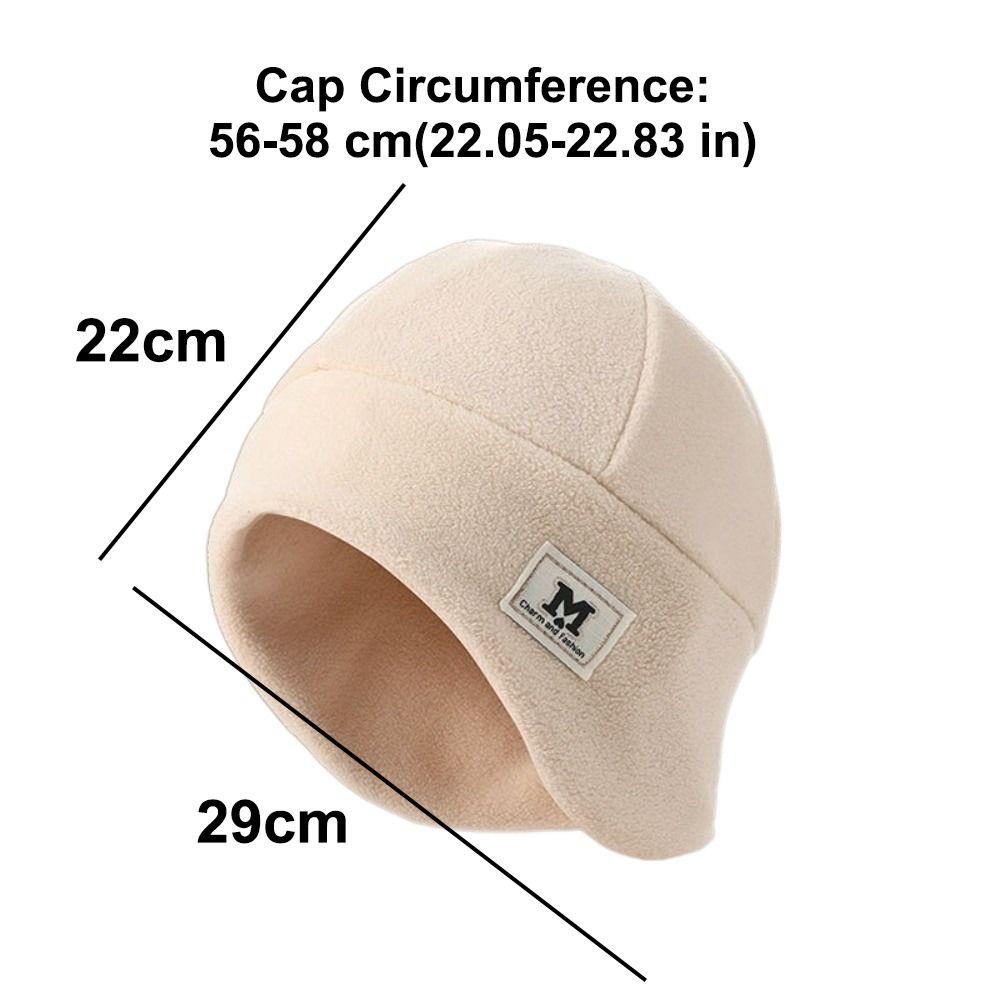 Polar Fleece Running Cycling Cap Warm Running Beanie Winter Beanie Hat  for Men Women
