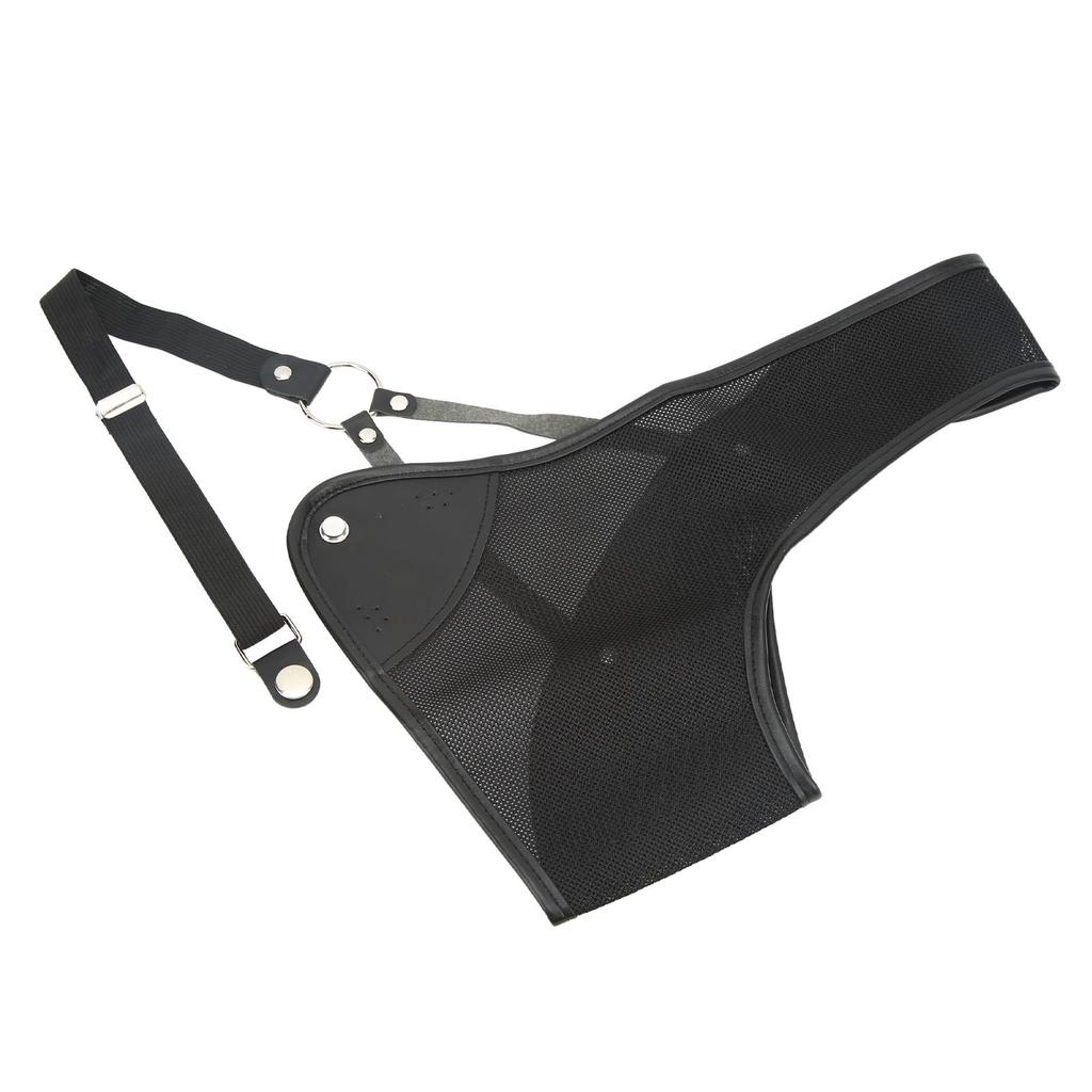 Archery Chest Guard Black PET And Cowhide Hunting Chest Protector for Shooting Recurve Bow S