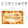 Happy Thanksgiving Banner - Vibrant Autumn themed background with pumpkins leaves and acorns